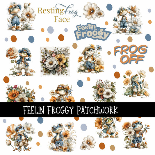 Feelin Froggy Doodle Patchwork Set