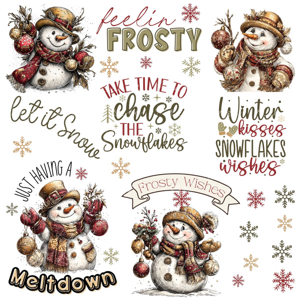 Feelin Frosty UV DTF Decal Sheet