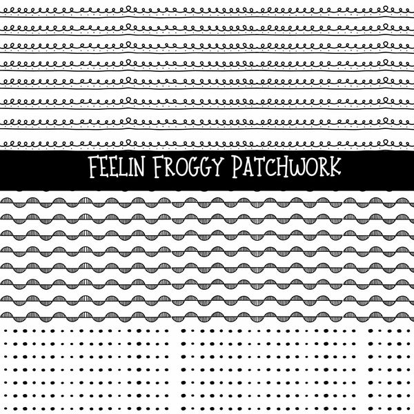 Feelin Froggy Doodle Patchwork Set
