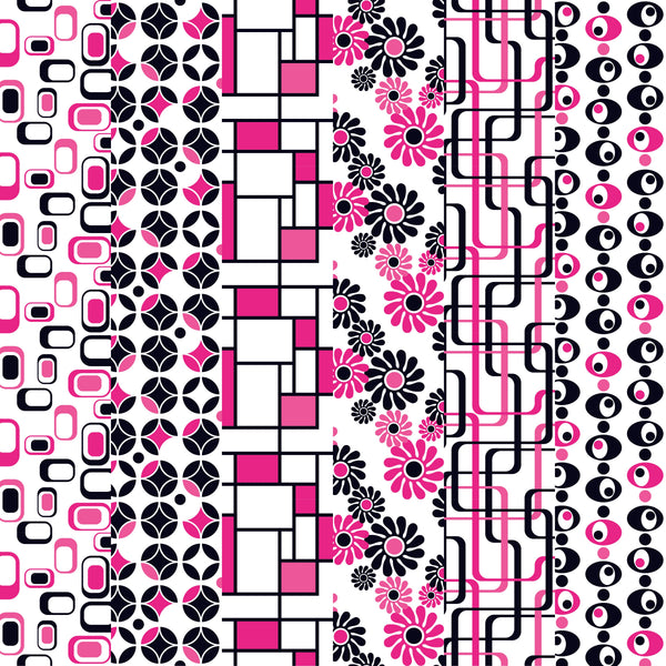Feeling Retro - Adhesive Vinyl 12x12 Sheets - 6 Pack