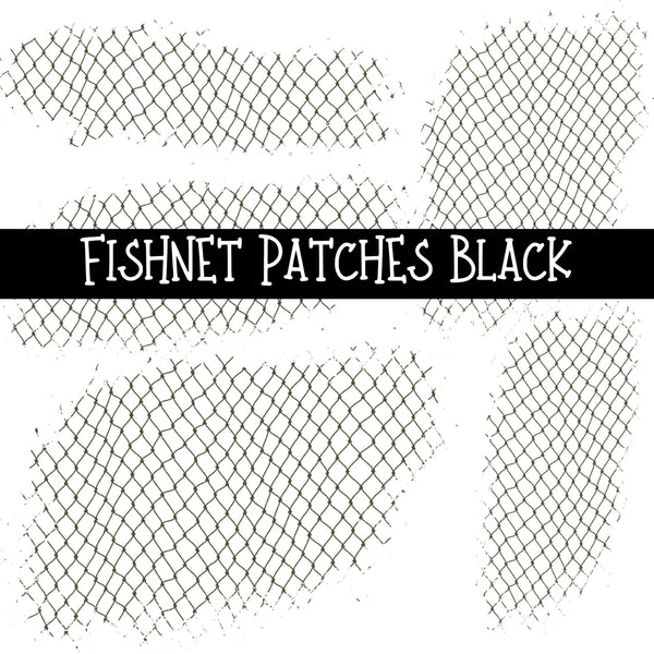 Fishnet Patches UV DTF Decal sheet 7 Colors available