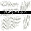 Fishnet Patches UV DTF Decal sheet 7 Colors available