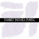Fishnet Patches UV DTF Decal sheet 7 Colors available