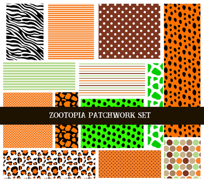 Zootopia Doodle Patchwork Set
