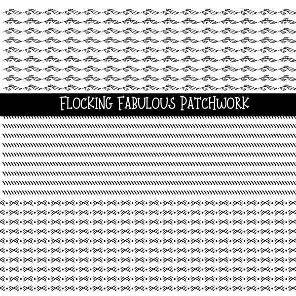 Flocking Fabulous Doodle Patchwork Set