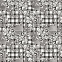 Floral Black and White - Adhesive Vinyl Sheets