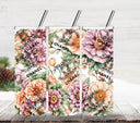 Floral Bougie CC vinyl tumbler wraps