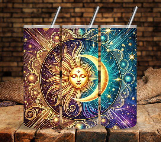 Sun and Moon - Adhesive Vinyl Wrap