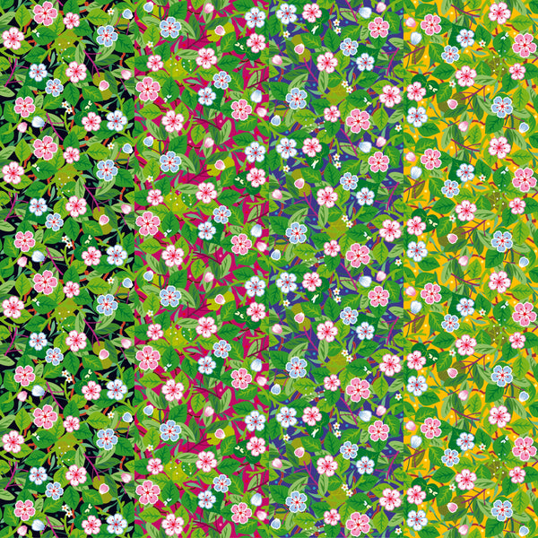 Floral Punch - Adhesive Vinyl 12x12 Sheets - 4 Pack