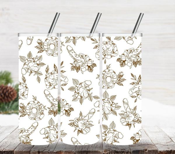 XXX Toile   vinyl tumbler wraps