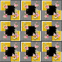 Floral and Stripes - Adhesive Vinyl 12x12 Sheets