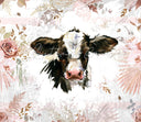 Floral Cow - Adhesive Vinyl Wrap