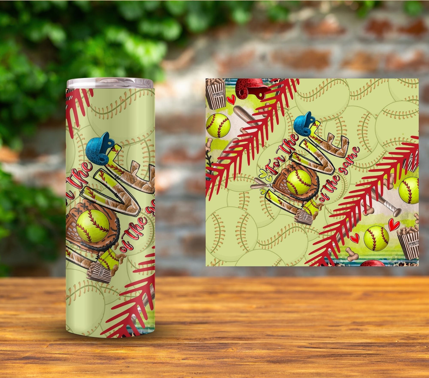 Vintage Softball Mama - Adhesive Vinyl Wrap - 12 Design Options