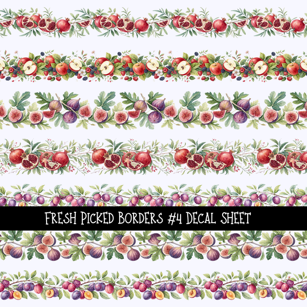 Fresh Picked Borders - Uv Dtf Decal Sheet