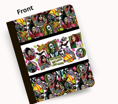 Beetlejuice vinyl composition notebook wrap