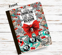 If I'm the problem leopard cherry notebook wrap (