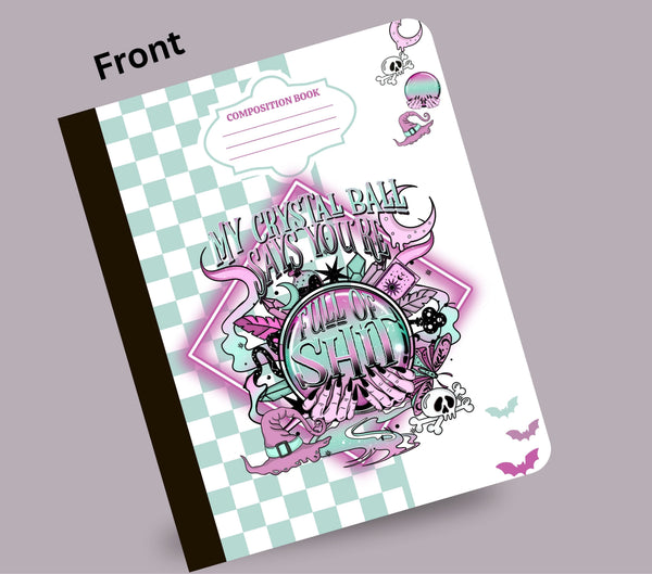 My Crystal Ball composition notebook wrap