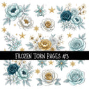 Frozen Torn Pages UV DTF Decal sheets 6 Designs available