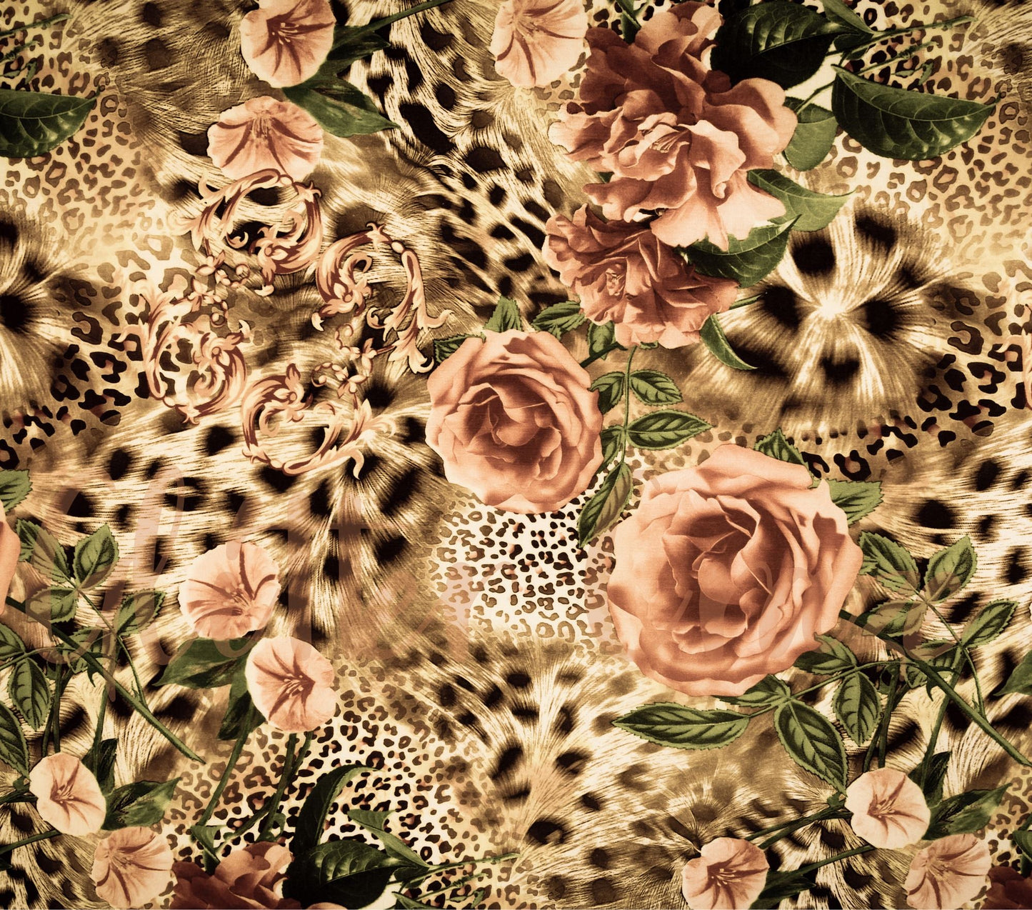 Rose Leopard - Adhesive Vinyl Wrap