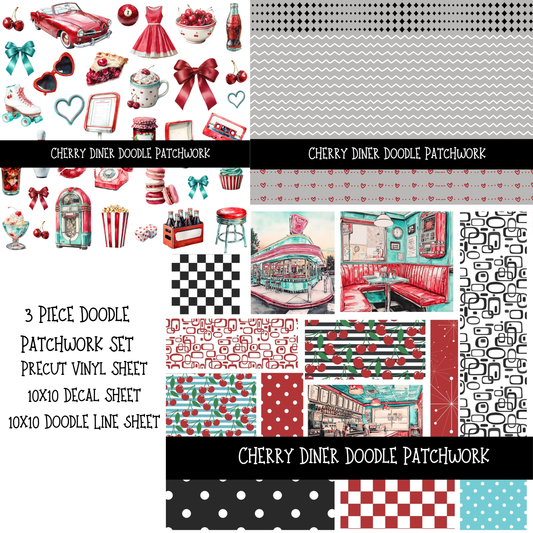 Cherry Diner Patchwork Set