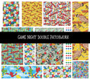 Game Night Doodle Patchwork Set
