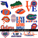 Gators UV DTF Decal Sheet