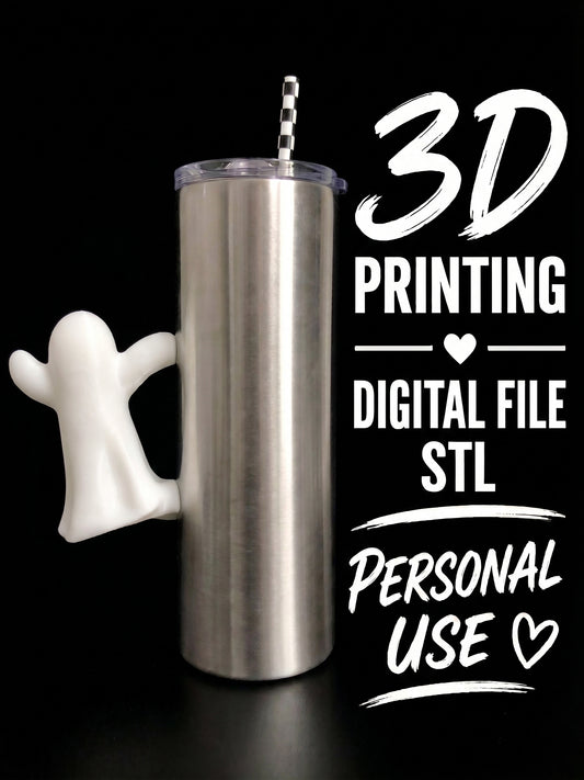 Ghost - Tumbler Handle Digital File Stl