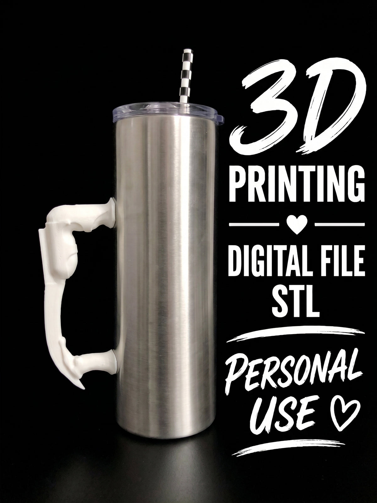 Freddy claw - Tumbler Handle Digital File Stl