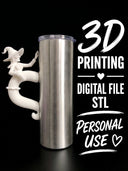 Witch - Tumbler Handle Digital File Stl