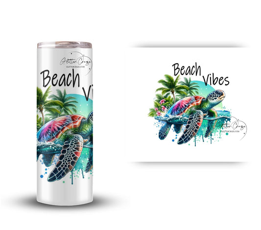 Beach Vibe Sea Turtle - UV DTF Decal