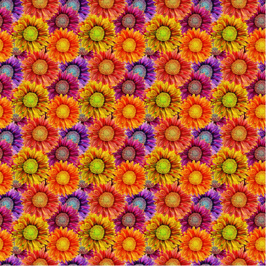 Gerbera Watercolor - Adhesive Vinyl Sheets