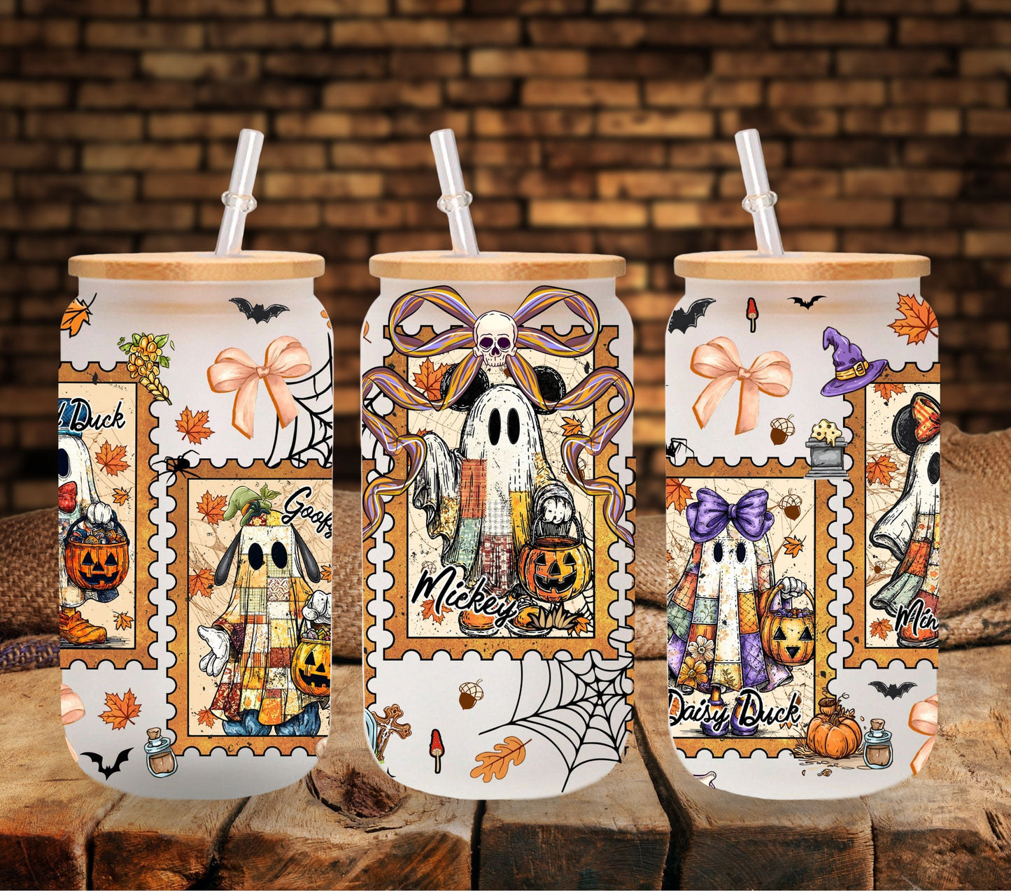 Ghost Gang UV DTF Libbey wrap