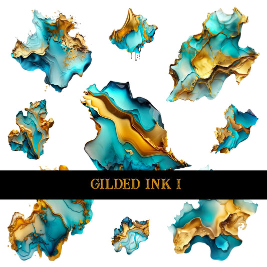 Gilded Ink UV DTF Decal Sheets 5 Designs