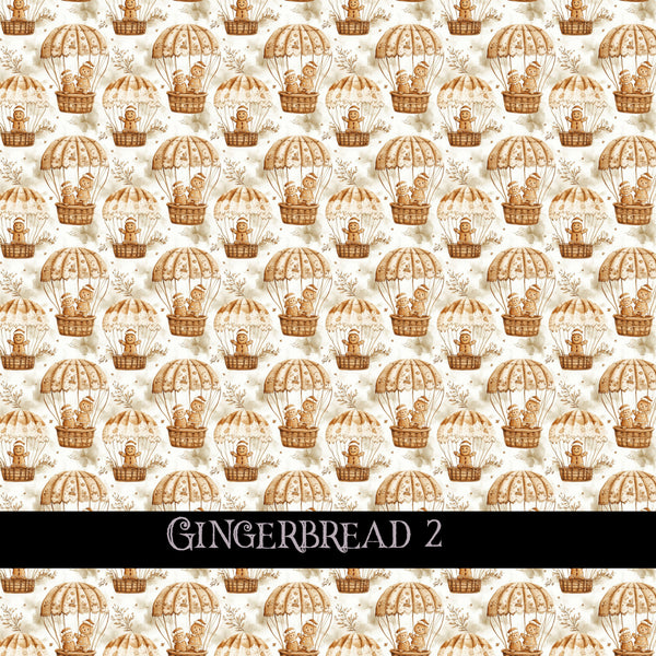 Gingerbread collection- 12x12 vinyl sheets-10 designs available