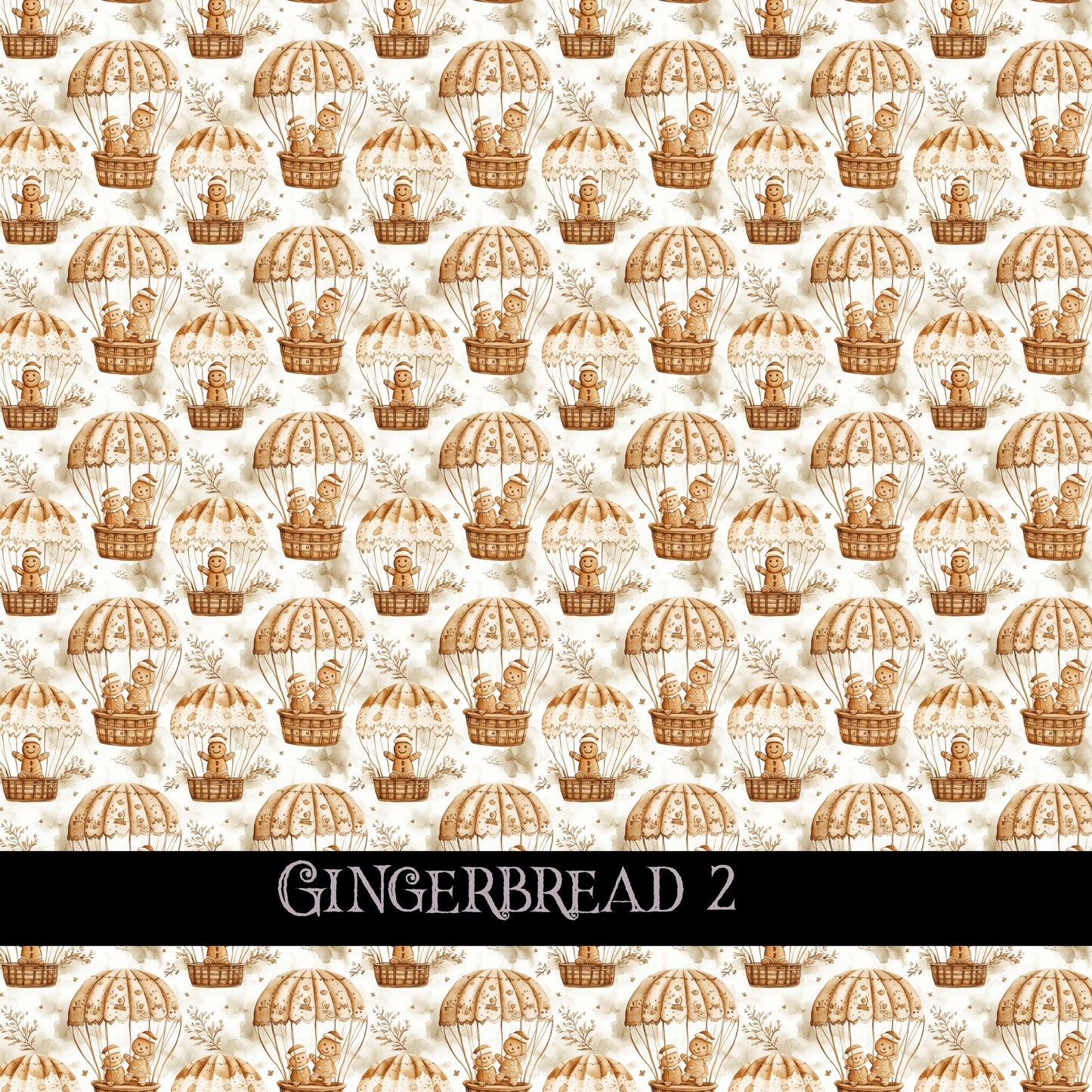 Gingerbread collection- 12x12 vinyl sheets-10 designs available