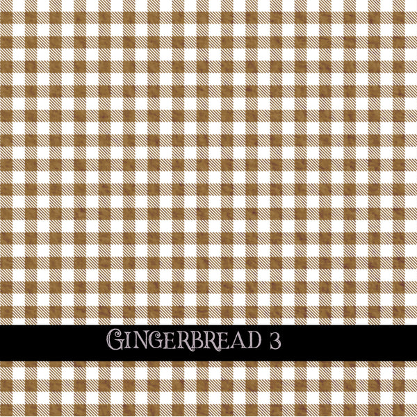 Gingerbread collection- 12x12 vinyl sheets-10 designs available