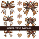 Gingerbread Bow Collection Decal sheets-12 styles
