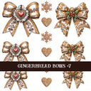 Gingerbread Bow Collection Decal sheets-12 styles