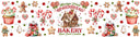 Gingerbread Bakery - UV DTF Bucket and jar wraps