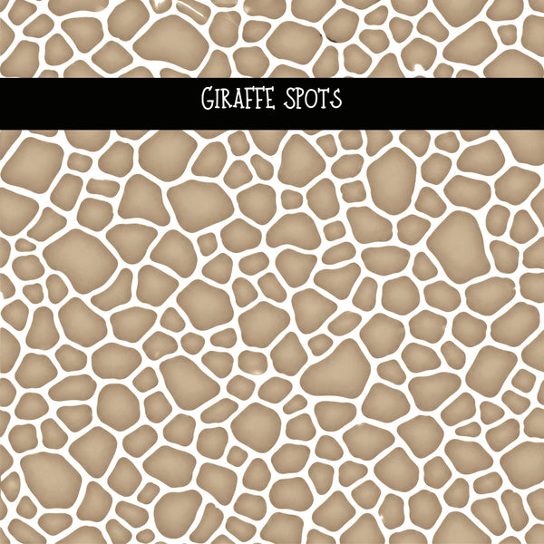 Giraffe spots UV DTF Decal sheets