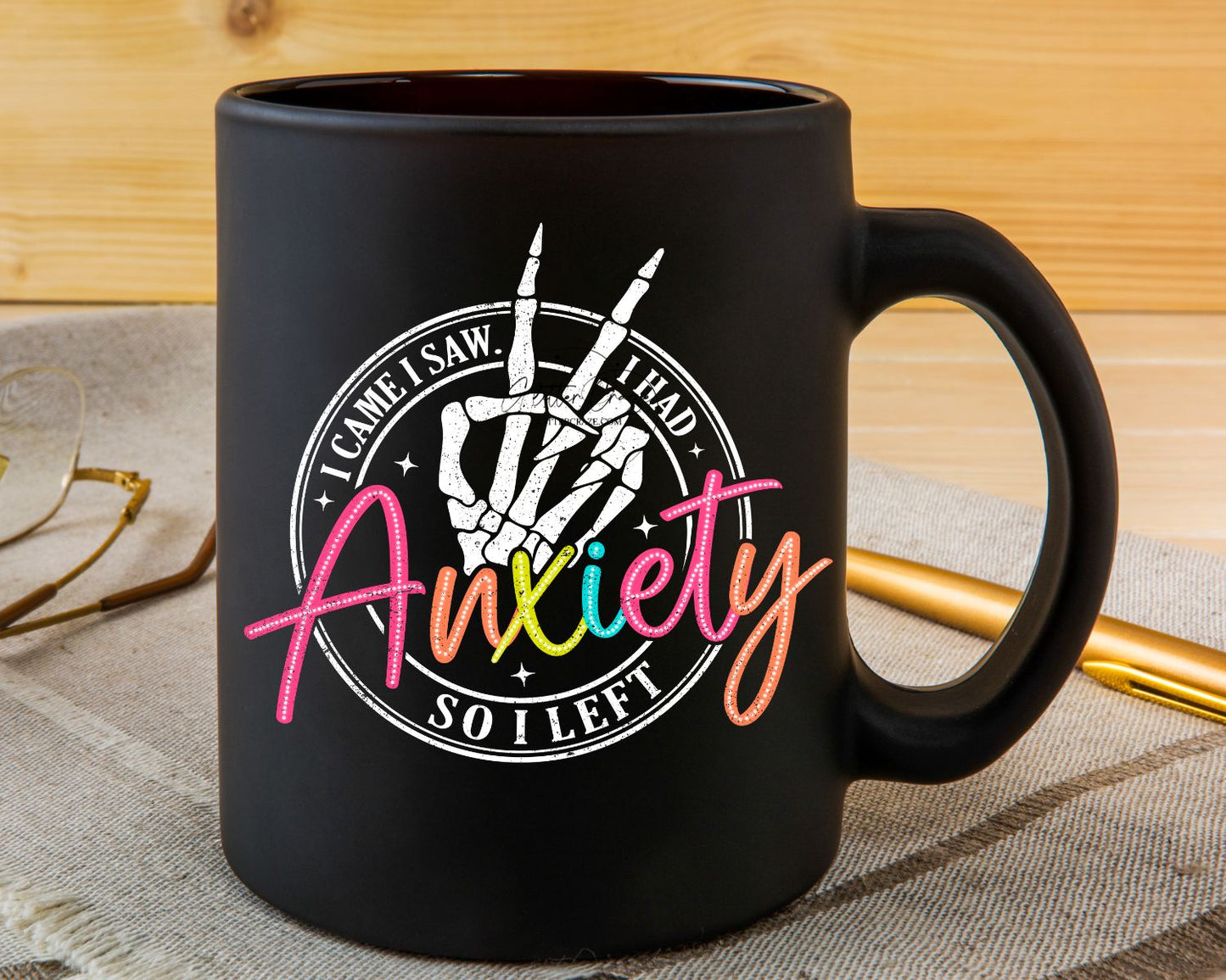 Anxiety - Uv DTF Decal