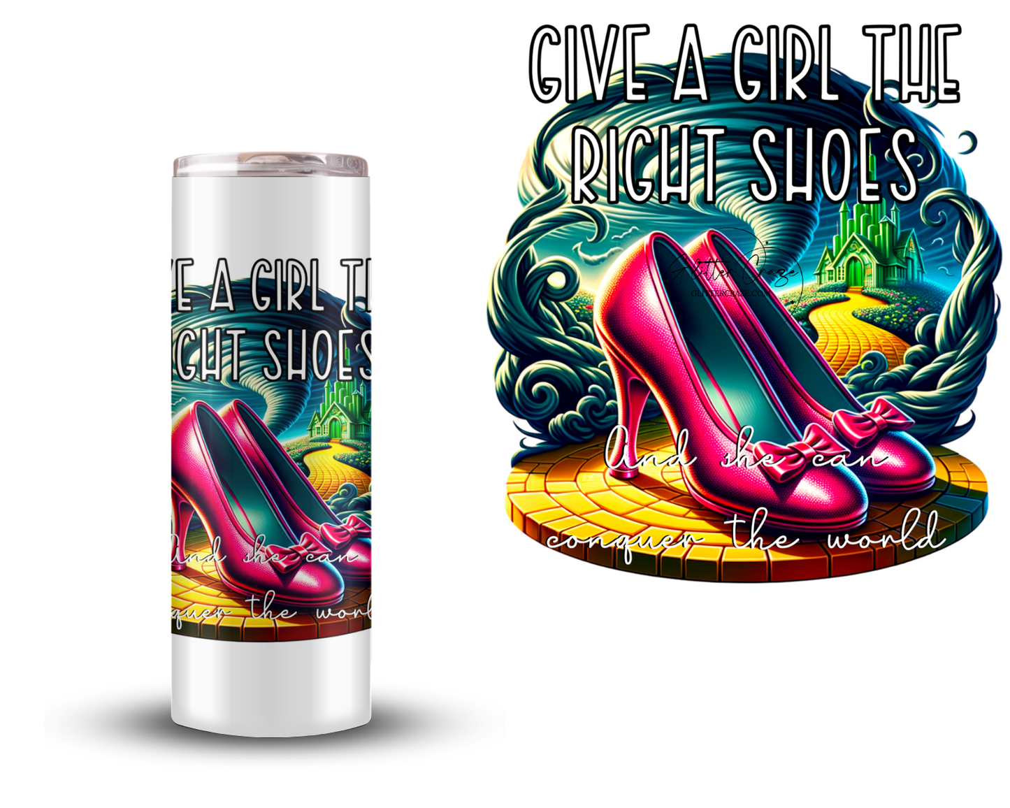 Give the girl the right shoes - UV DTF Decal