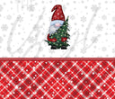 Gnome Tree With Plaid - Adhesive Vinyl Wrap and 12x12 Sheet