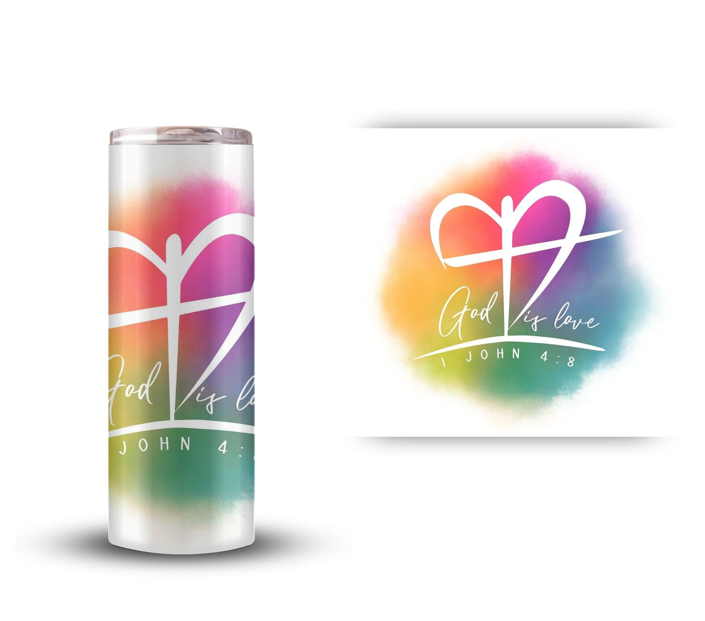 God is love - UV DTF Decal- 2 Sizes