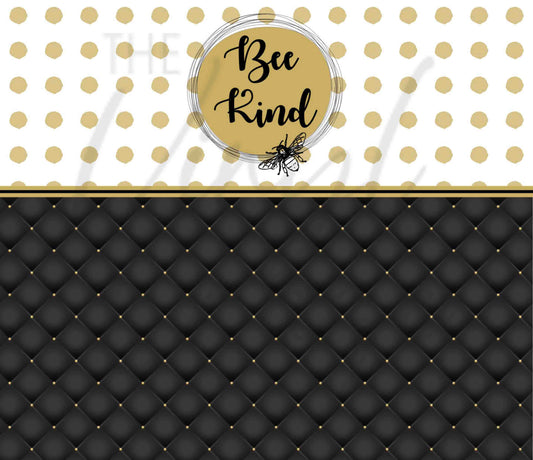 Gold and Black Bee Kind - Adhesive Vinyl Wrap