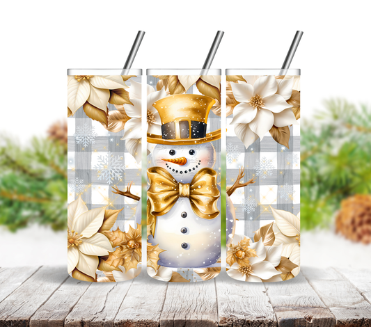 Golden Snowman - Adhesive Vinyl Wrap