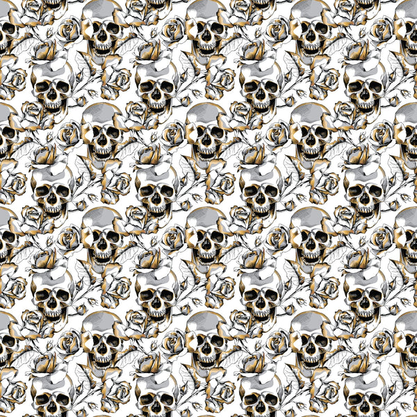 Golden Skulls - Adhesive Vinyl Sheets