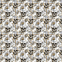 Golden Skulls - Adhesive Vinyl Sheets