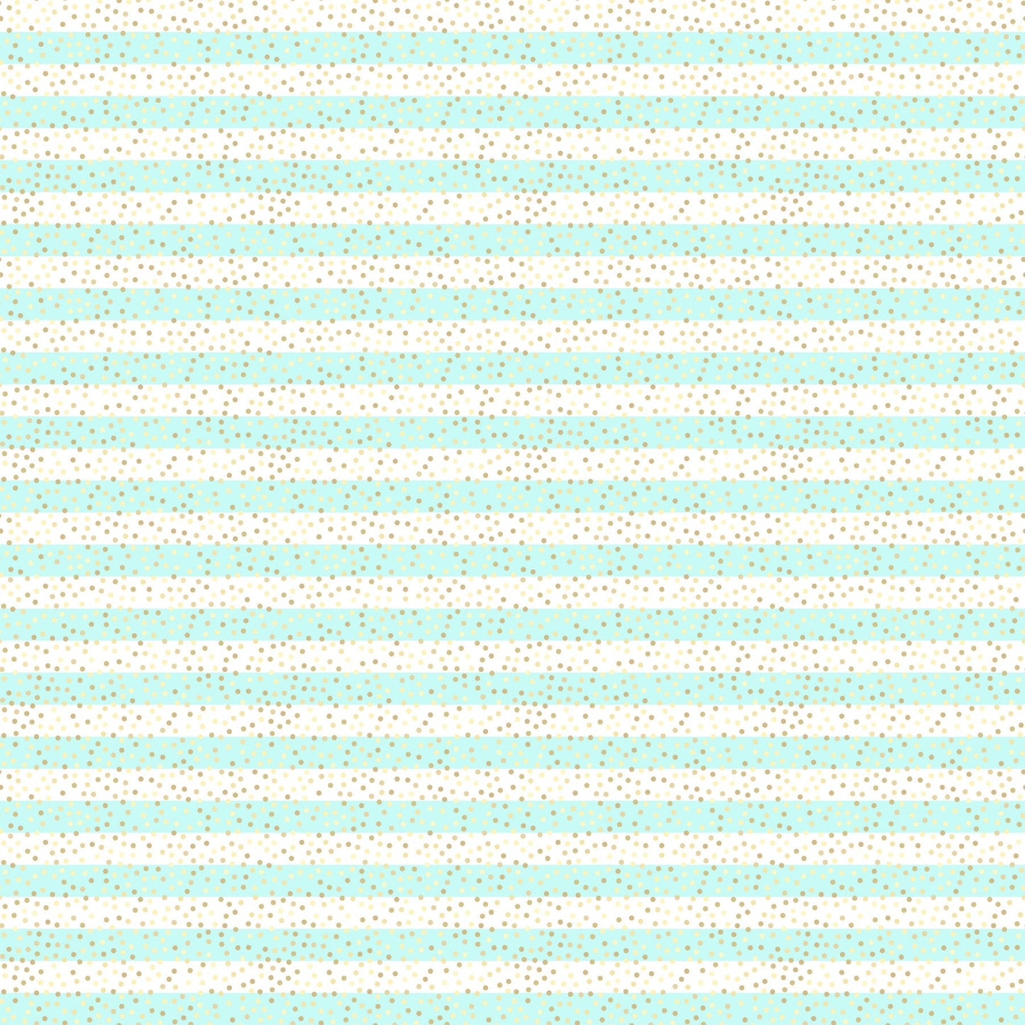 Gold Polka Dots on Turquoise Stripes - Adhesive Vinyl Sheets