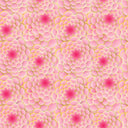Gold Lined Pink Flowers - Adhesive Vinyl 12x12 Sheet